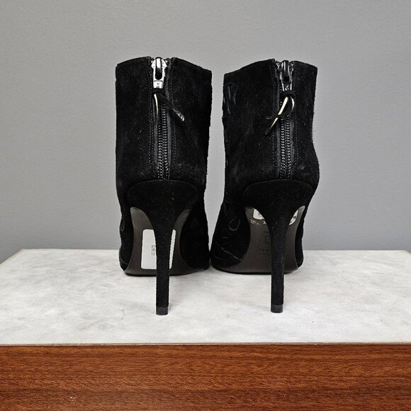Stuart Weitzman Suede Mesh Boots - Picture 3 of 3